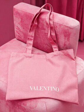 VALENTINO GWP Beauty Eco Bag Tote Bag Pink